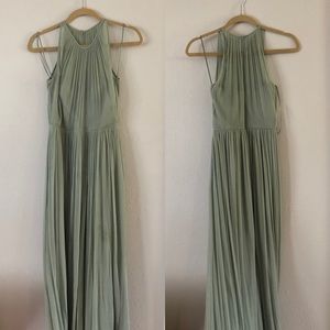 J. Crew long chiffon silk Megan dress